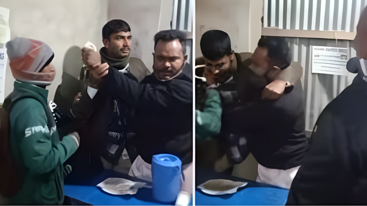 আসামি ধরতে গিয়ে পুলিশের সঙ্গে ধস্তাধস্তি, সুনামগঞ্জের ভিডিও ছড়াল সামাজিক মাধ্যমে