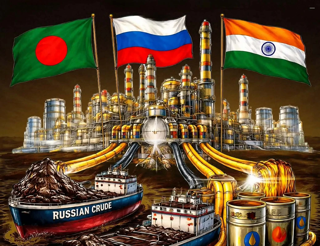 রাশিয়ার তেল ভারতে পরিশোধন করে আনবে বাংলাদেশ!
