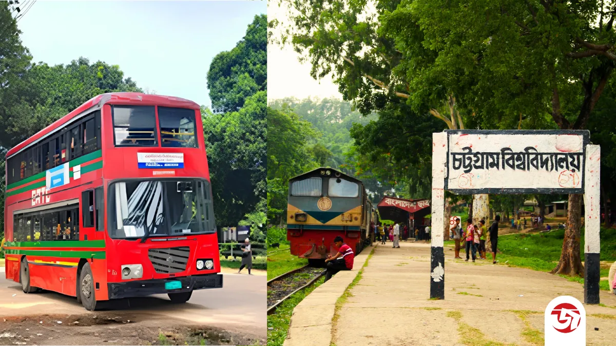 চবির শাটল ট্রেনে ভোগান্তি, ডাবল ডেকার বাস চায় চাকসু