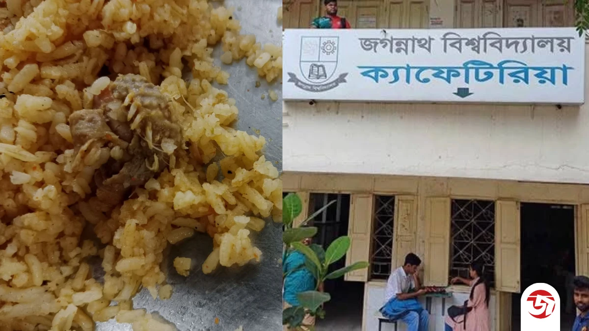 জবি ক্যাফেটেরিয়ার তেহারিতে মিলল মুরগির লোমযুক্ত মাংস, খাবারের মান নিয়ে প্রশ্ন