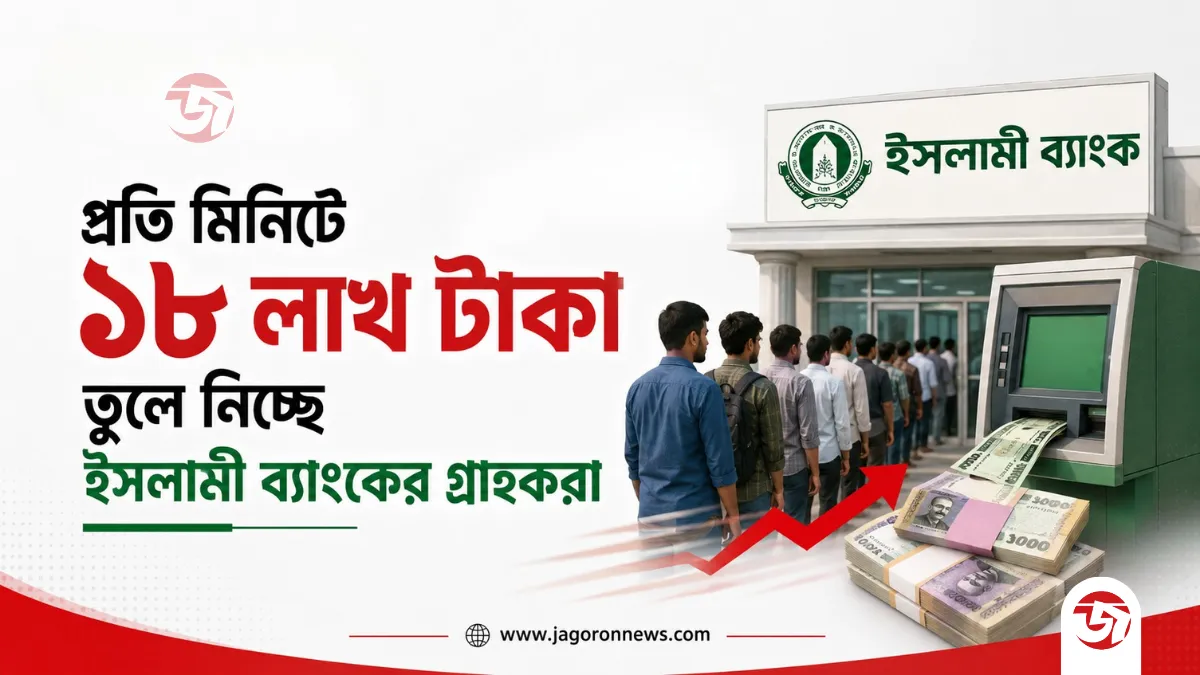 প্রতি মিনিটে ১৮ লাখ টাকা তুলে নিচ্ছে ইসলামি ব্যাংকের গ্রাহকরা
