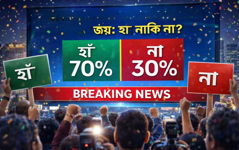 গণভোটে স্পষ্ট ‘হ্যাঁ’জয়ী নাকি ‘না’  ??