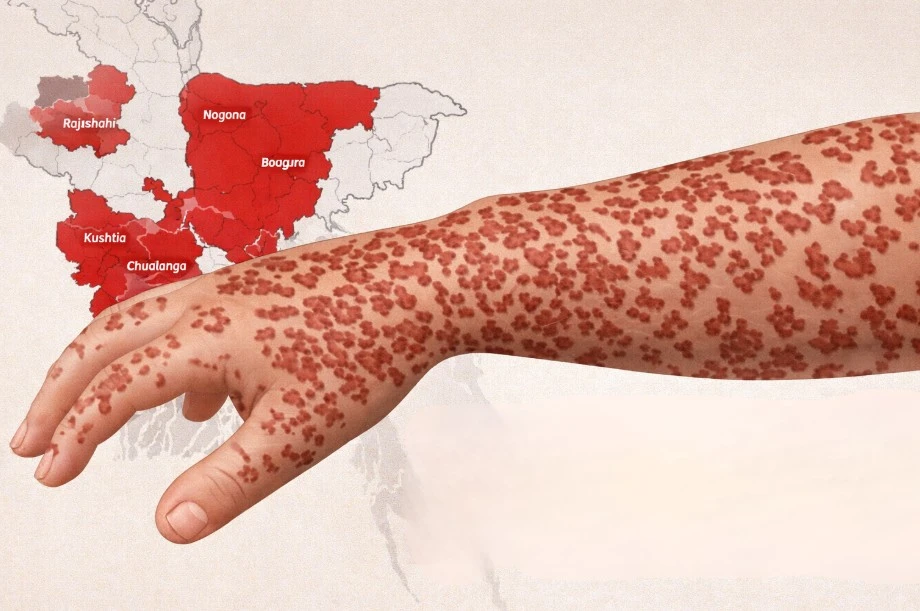 ৭ জেলায় বড় আকারে ছড়িয়েছে প্রাণঘাতী হাম, উদ্বেগ বাড়ছে সারা দেশে