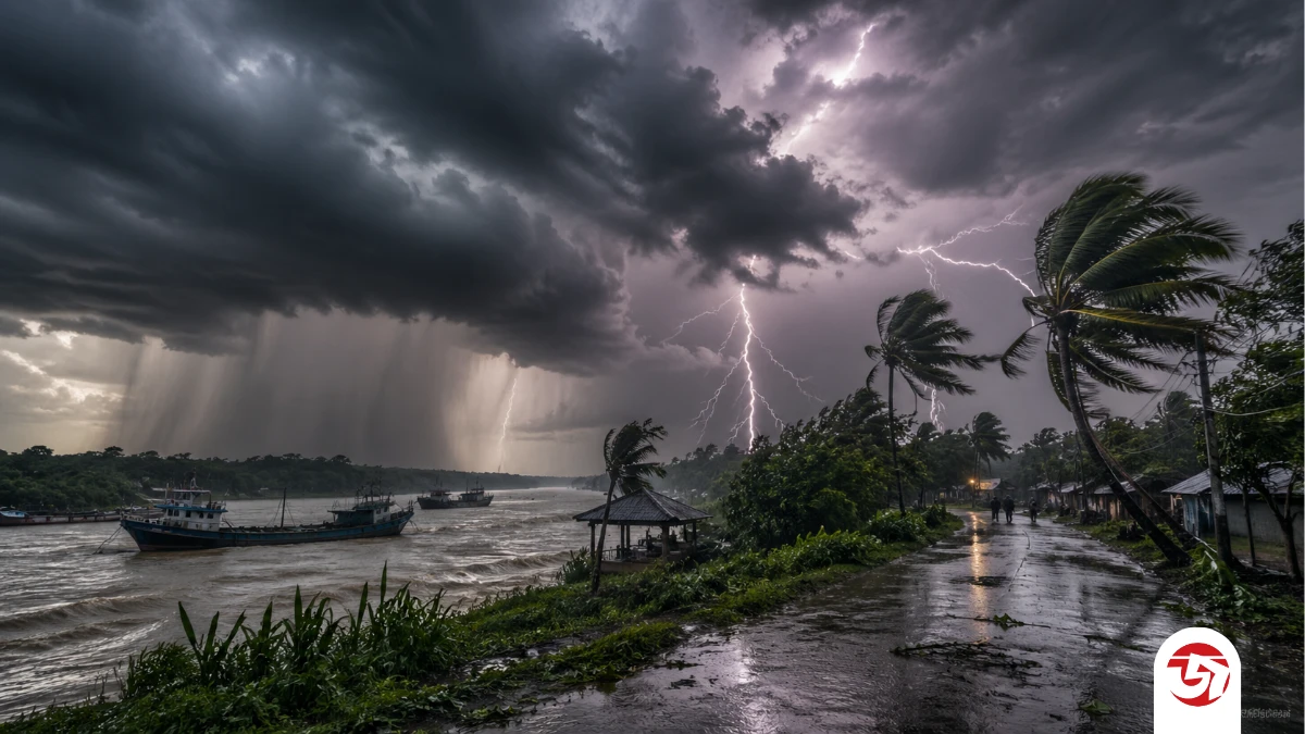 দুপুরের মধ্যে ৯ অঞ্চলে ঝড়-বৃষ্টির আভাস, নদীবন্দরে সতর্কসংকেত