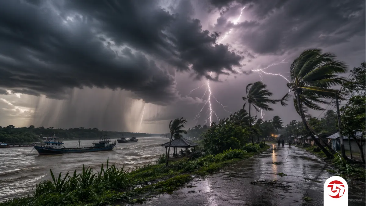 ৬০ কিমি বেগে ঝড়ের শঙ্কা, সন্ধ্যা ৬টার মধ্যে যেসব অঞ্চল ঝুঁকিতে