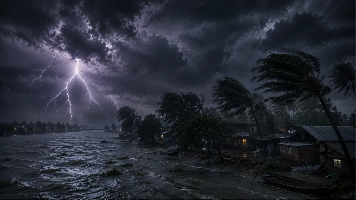 দুপুরের মধ্যে ৯ জেলায় ৬০ কিমি বেগে ঝড়ের আভাস