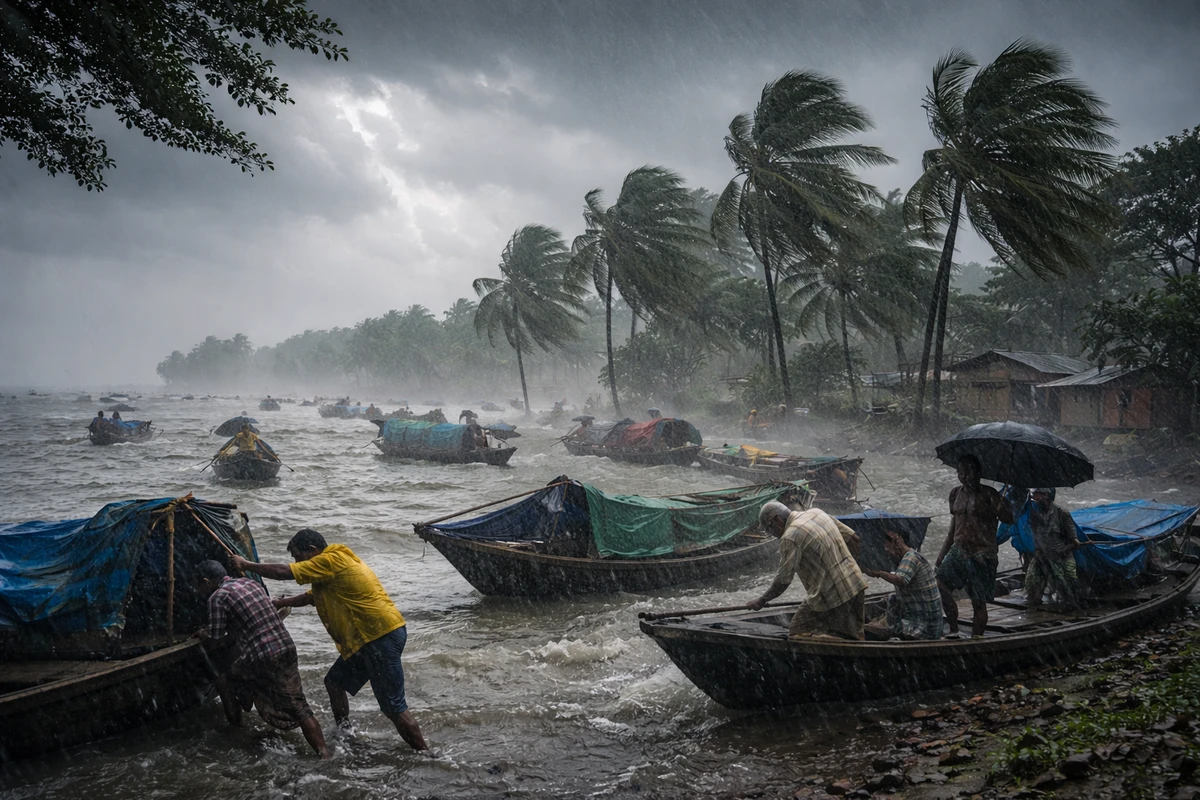 ৬০ কিমি বেগে ঝড় আসছে দুপুরে-ঝুঁকিতে যেসব জেলা