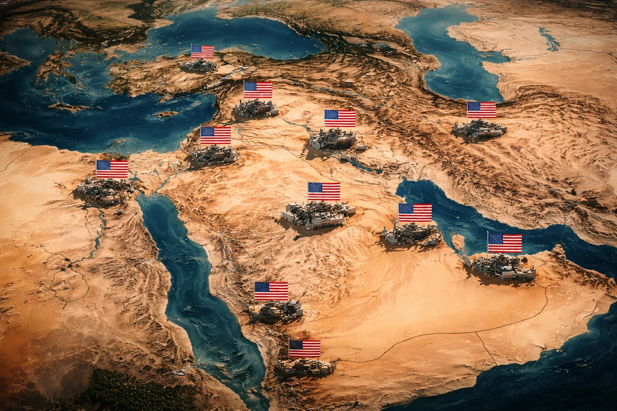 মধ্যপ্রাচ্যে যেসব গুরুত্বপূর্ণ ঘাঁটি আছে যুক্তরাষ্ট্রের