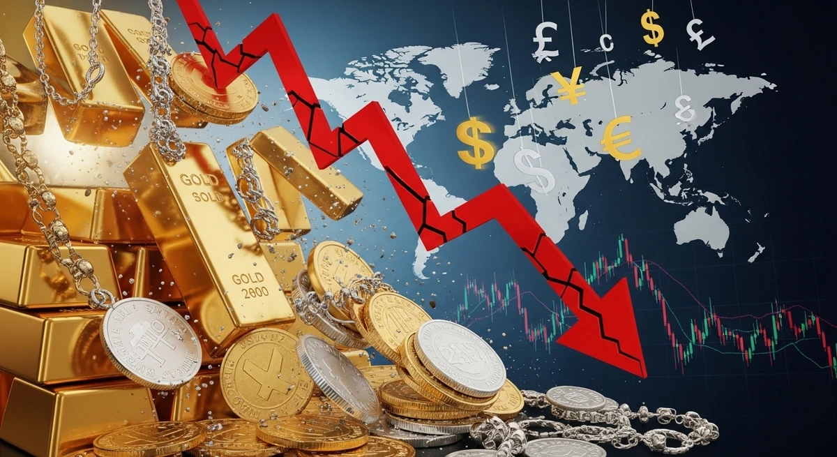 বিশ্ববাজারে স্বর্ণ-রুপার দামে বড় পতন