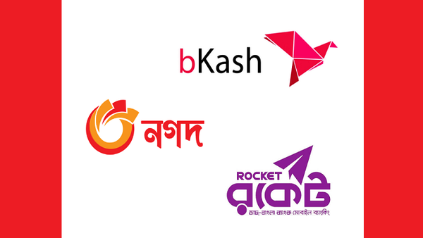 বিকাশ, নগদ ও রকেটে দৈনিক লেনদেন সাড়ে ৫ হাজার কোটি টাকা ছাড়িয়েছে