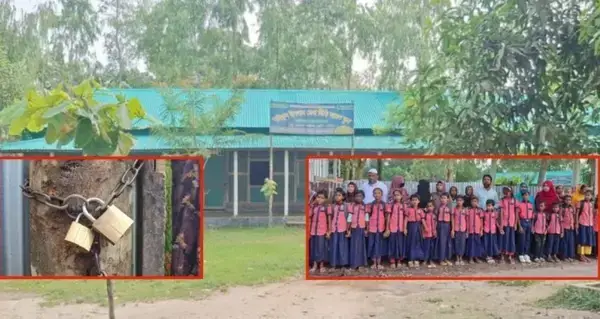 জামালপুরে চাঁদা না দেওয়ায় স্কুলে তালা দিলেন স্বেচ্ছাসেবক দল নেতা