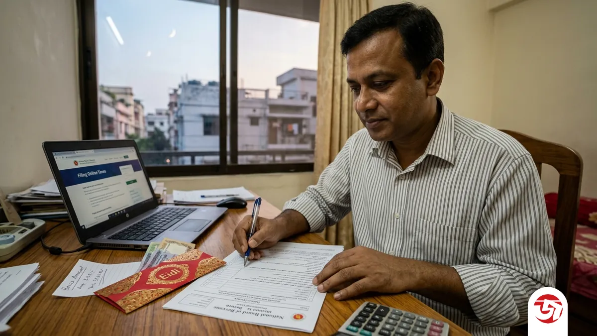 ঈদ বোনাসের টাকাও দেখাতে হবে আয়কর রিটার্নে