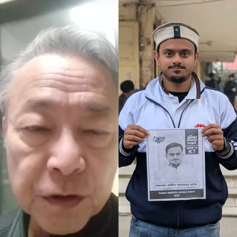 শিবিরের ক্রীড়া প্রার্থীর জন্য ভোট চাইলেন জাতীয়  কারাতে’র সাবেক কোচ সিহান