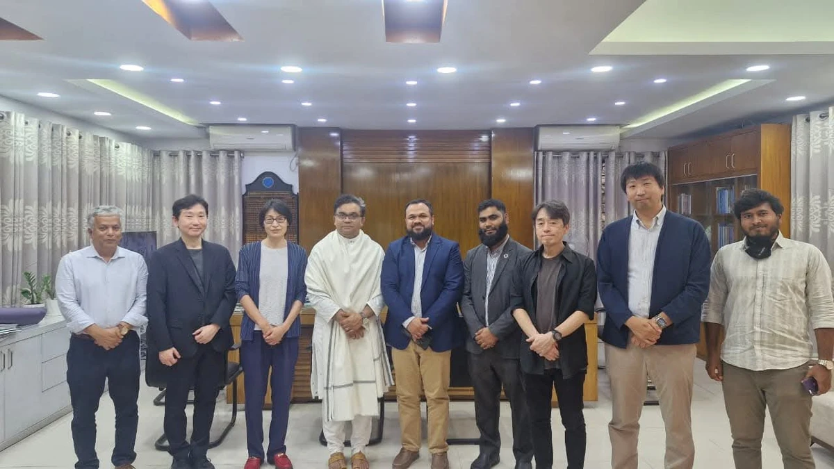 জাবি উপাচার্যের সঙ্গে জাপানের জিচি মেডিক্যাল ইউনিভার্সিটি প্রতিনিধিদলের সৌজন্য সাক্ষাৎ