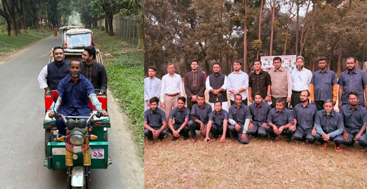 জাবিতে লিথিয়াম-আয়ন ব্যাটারি ছাড়াই  চালু হলো অটোরিকশা